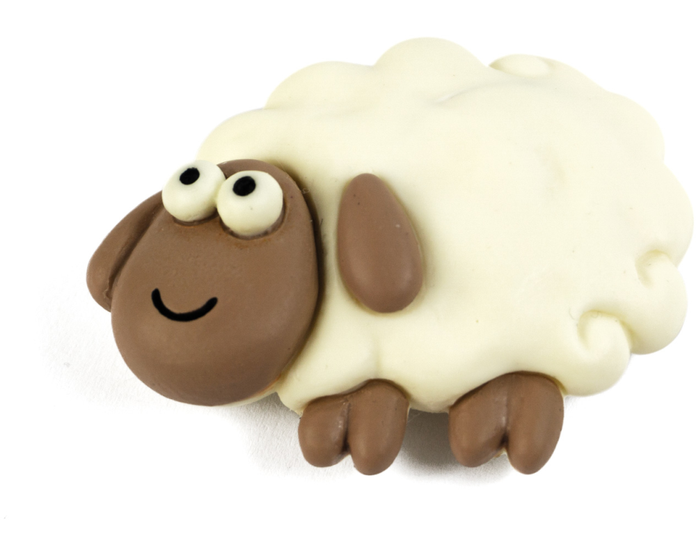 ROOST Magnet Schaf 5x4.3cm PA-M2478 assortiert