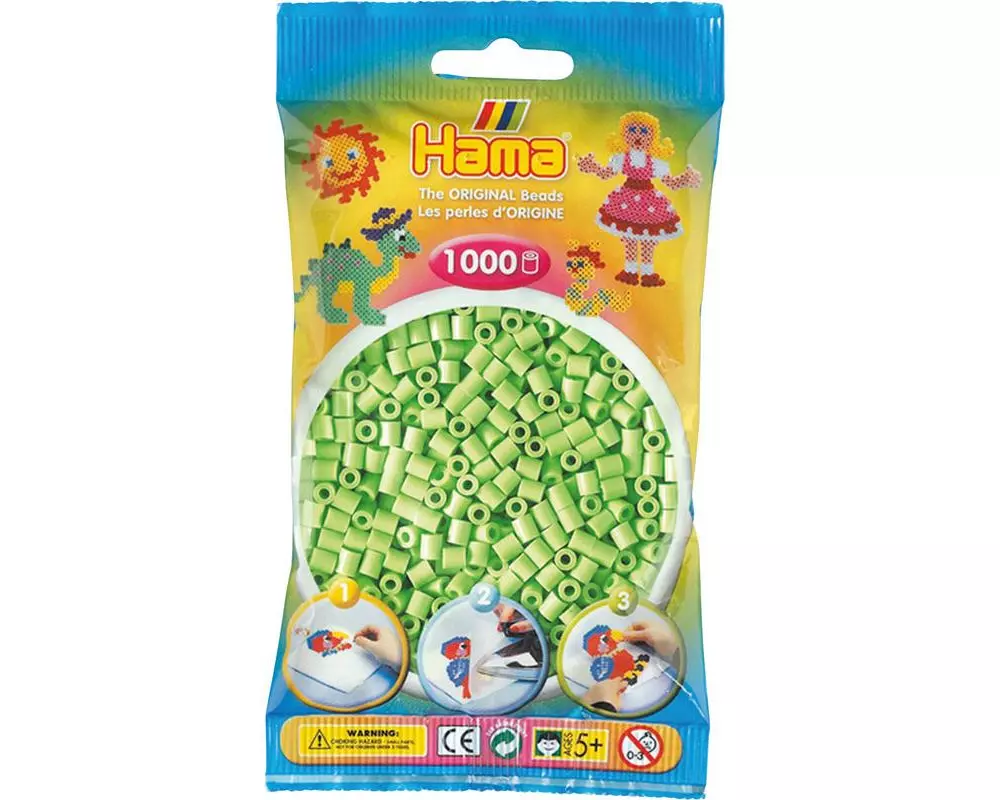 Hama Bügelperlen 1000 Stk. pastell Grün