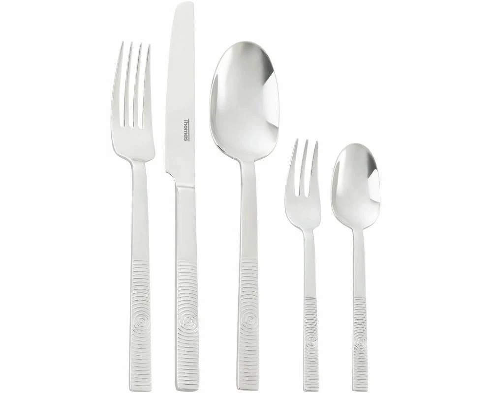 THOMAS Circle Edelstahl glänzend Besteck-Set 30-teilig, Silber
