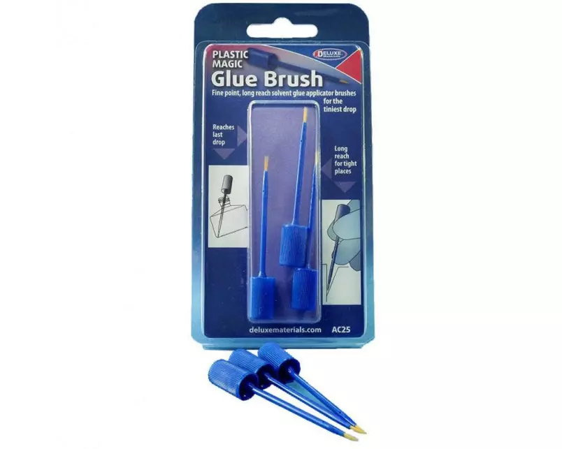 Deluxe Materials Klebepinsel Plastic Magic Glue Brush 1 Stück, Blau