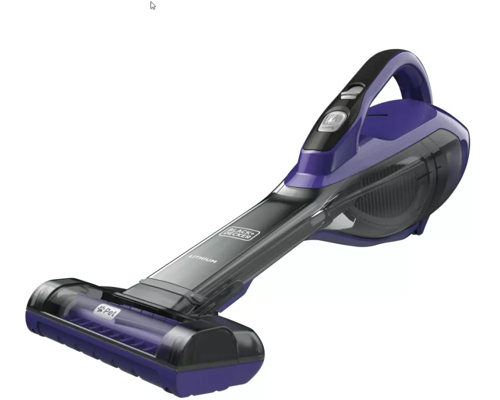 Black & Decker Akku-Handsauger Dustbuster Pet Titanium/Violett