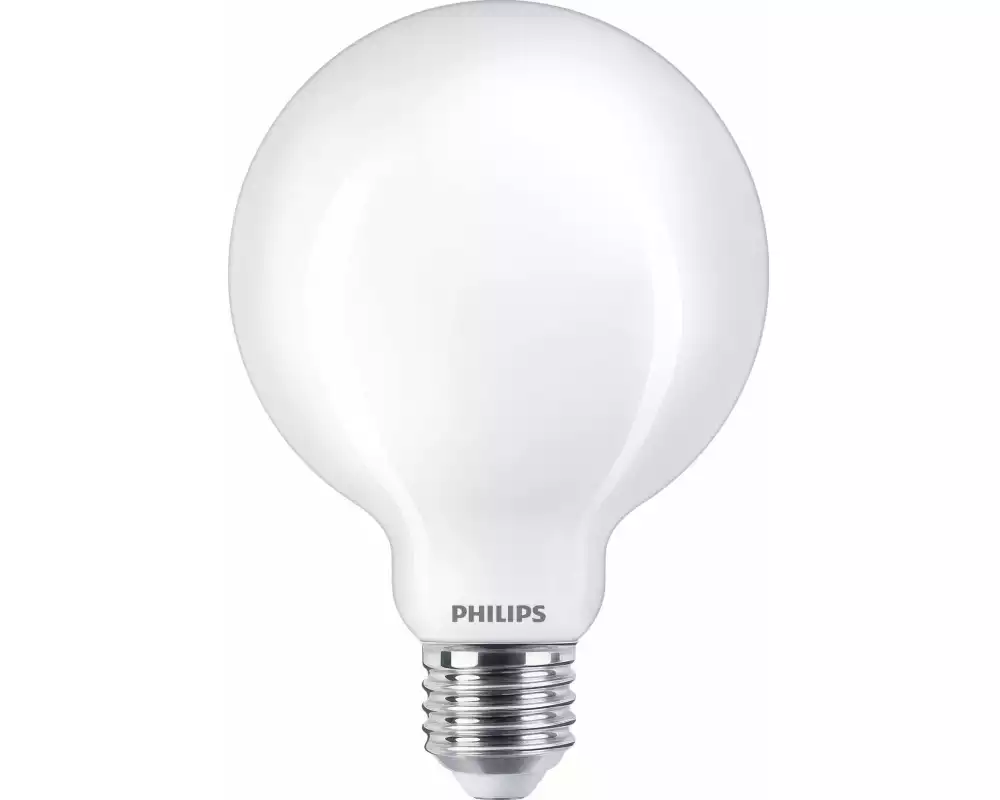 Philips Lampe LEDcla Globe 60W E27 G93 WW FR ND Warmweiss (WW)