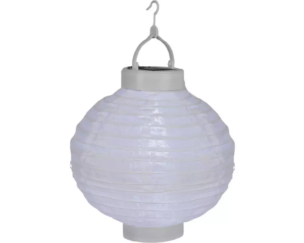Star Trading Lampion Solar Festival 22 cm, Weiss