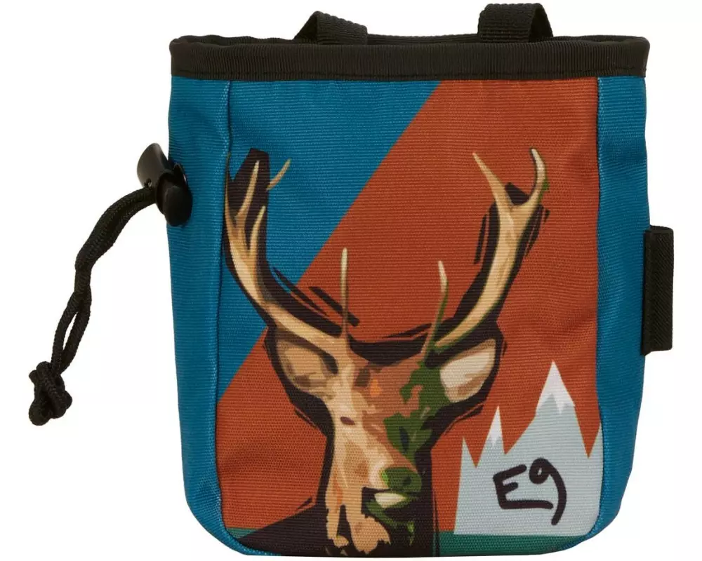 E9 Chalk Bag Osso-P Blau/Dunkelrot
