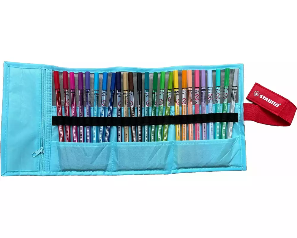 STABILO Pen 68 Rollerset 25er Blau