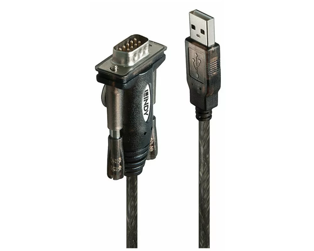 LINDY USB Seriell 9 Pin Konverter Lite, Bus powered