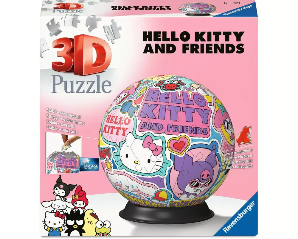 Ravensburger 3D Puzzle WT: Puzzle-Ball Hello Kitty