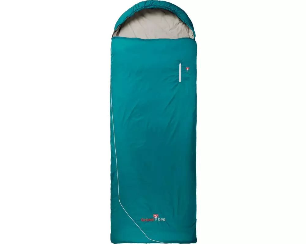 Grüezi Bag Schlafsack Wolle Camp Comfort 4 °C L 185 cm, Türkis