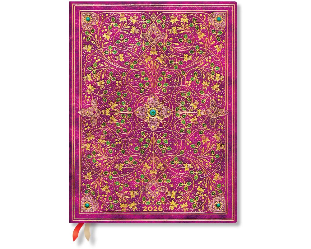 PAPERBLANKS Agenda Diamant. Thron. 2026 DD0645-0 1W/2S VER Ultra HC DE 18x23cm