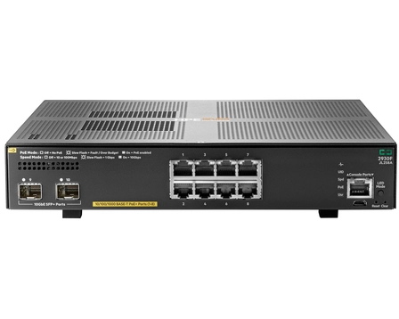 HPE 2930F 8G PoE+ 2SFP 8 Ports Manageable Layer 3 Switch