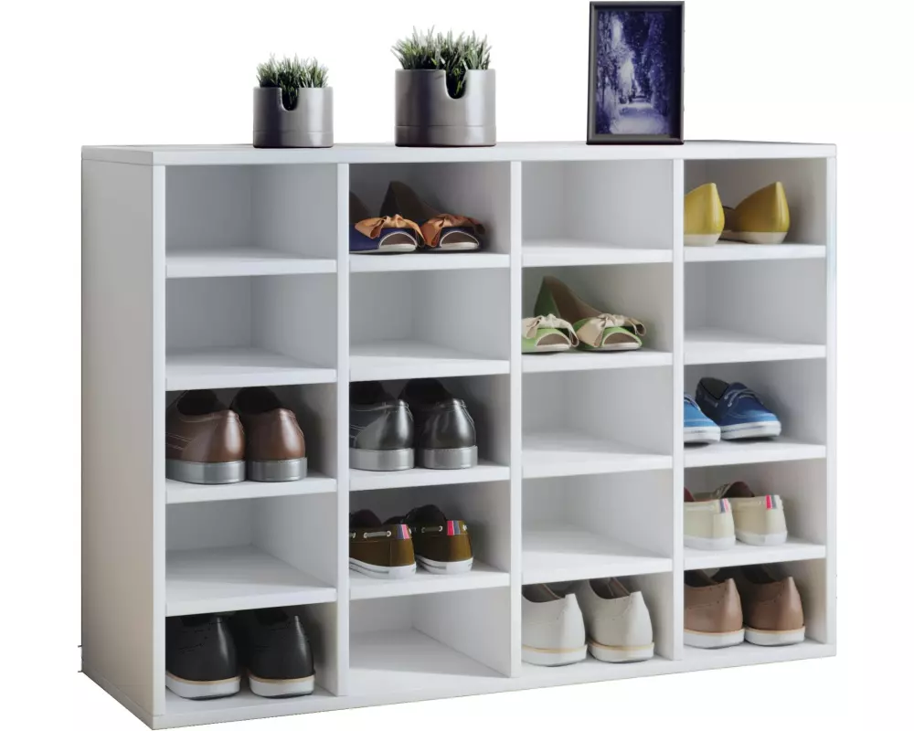 VCM Schuhschrank Hinsol L 92 x 67 cm, Weiss
