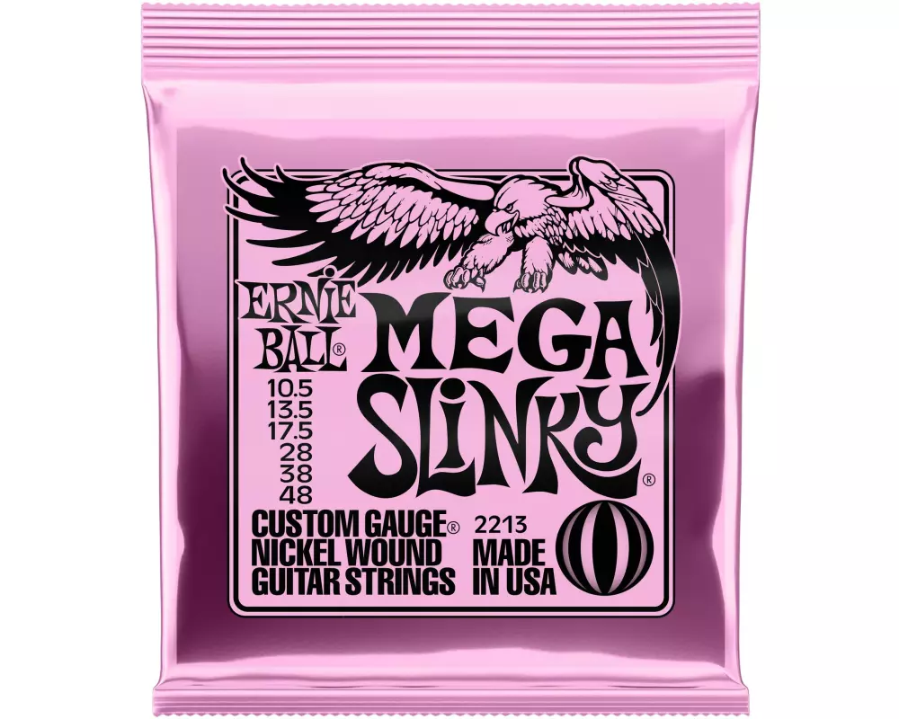 Ernie Ball Gitarrensaiten 2213 Slinky Nickel – Mega 10.5 - 48