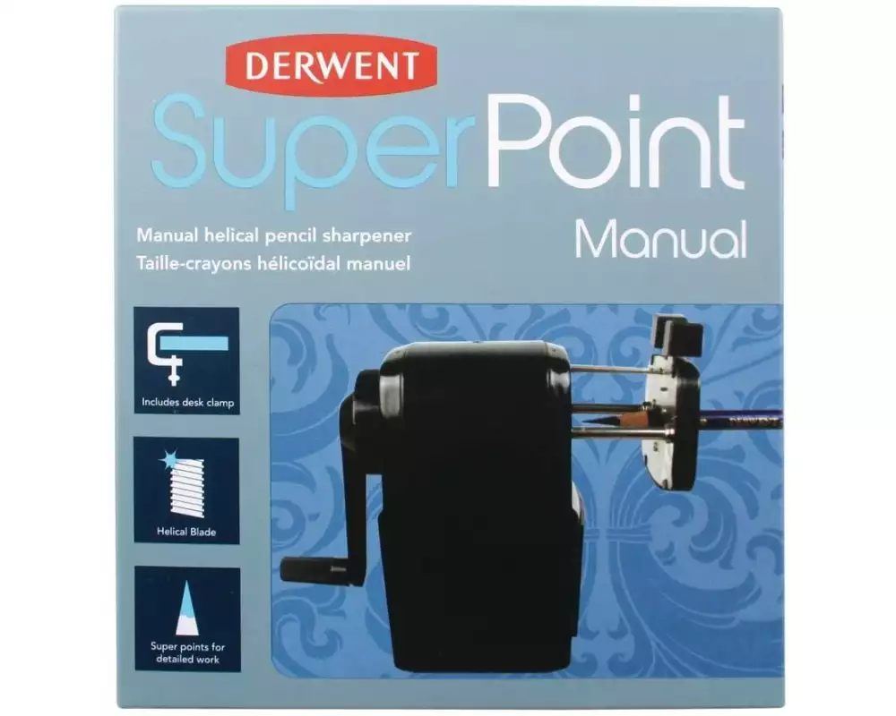 Derwent Manueller Schreibtisch-Spitzer, Super Point