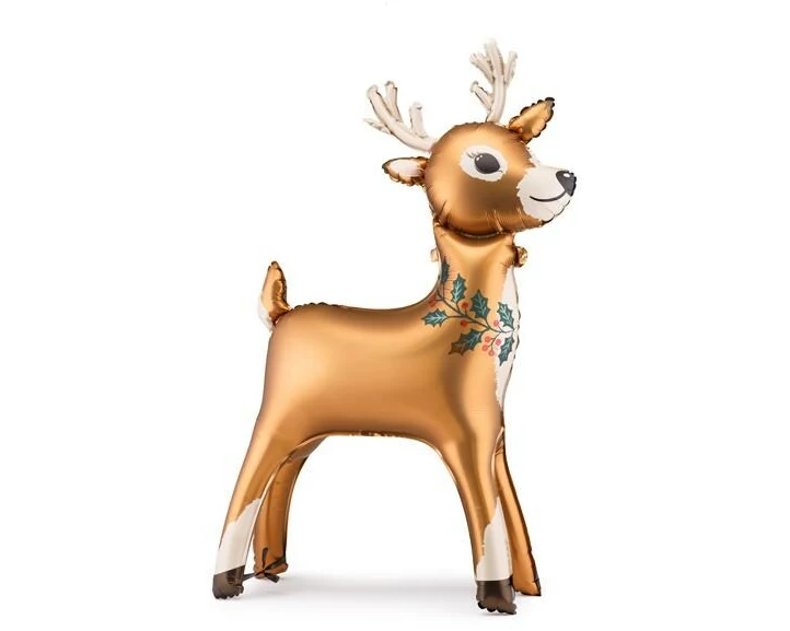 Partydeco Folienballon Rentier 65 x 105 cm, 1 Stück