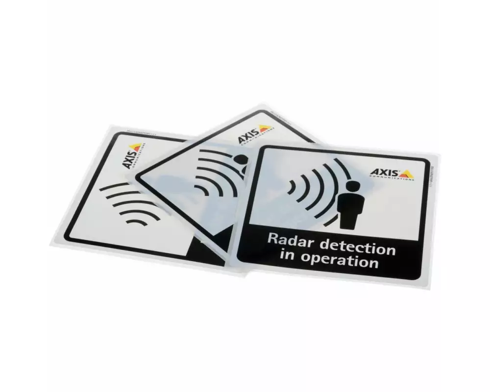 Axis Warnaufkleber Radar Detection Sticker 10 Stück