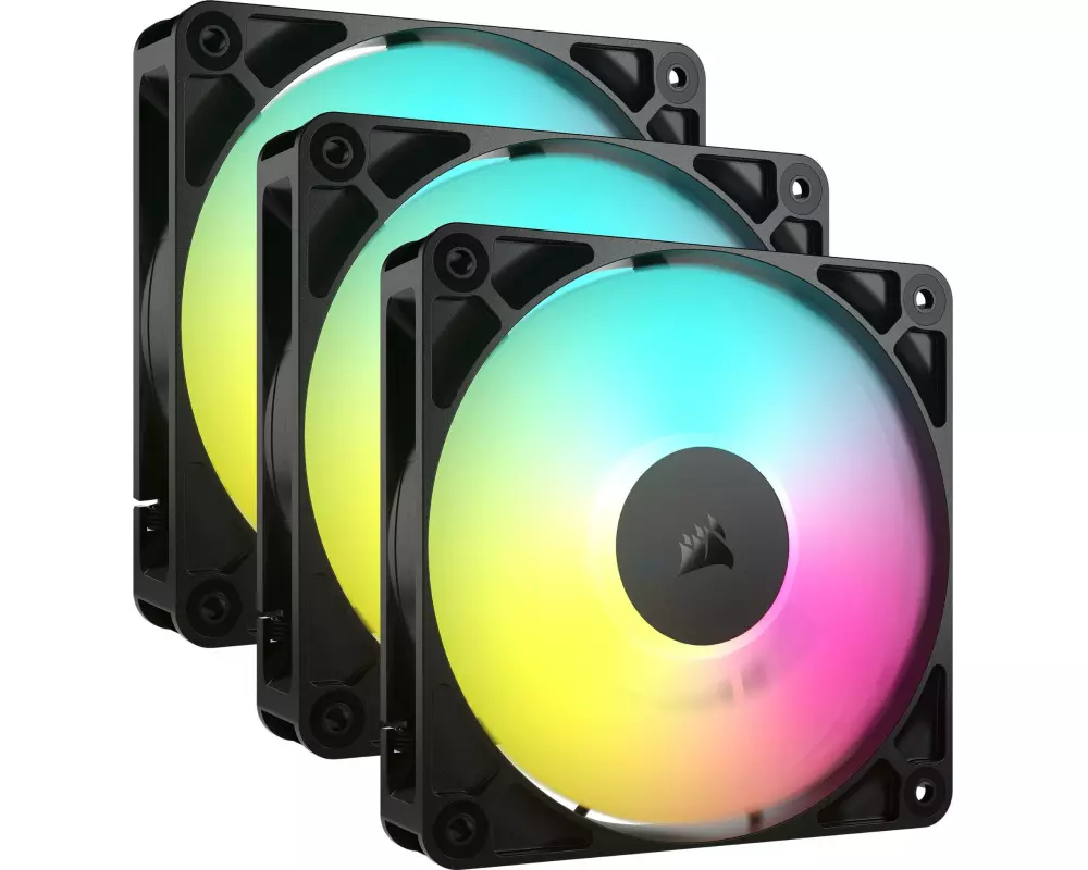 "RS ARGB Series 120, 120mm ARGB Fan, Triple Pack"