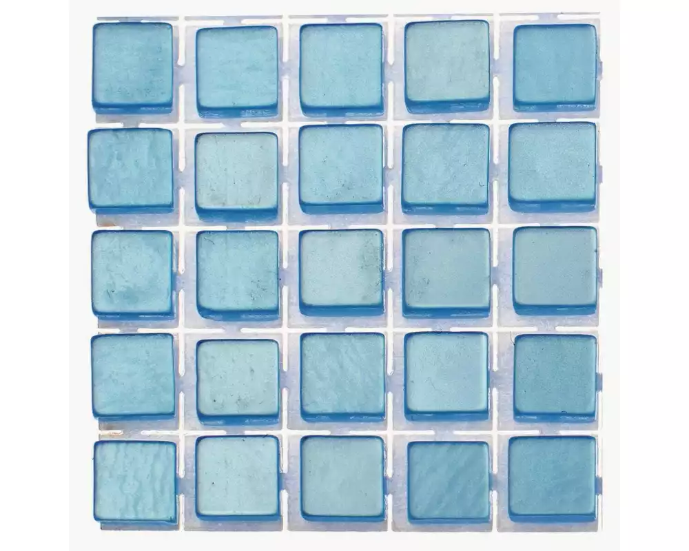 Glorex Selbstklebendes Mosaik Poly-Mosaic 5 mm Hellblau