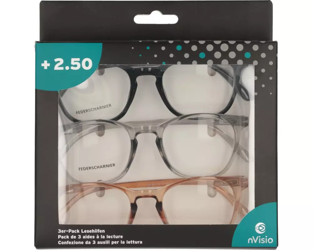 Trisa Accessoires Lesebrille 3er Set +2,5