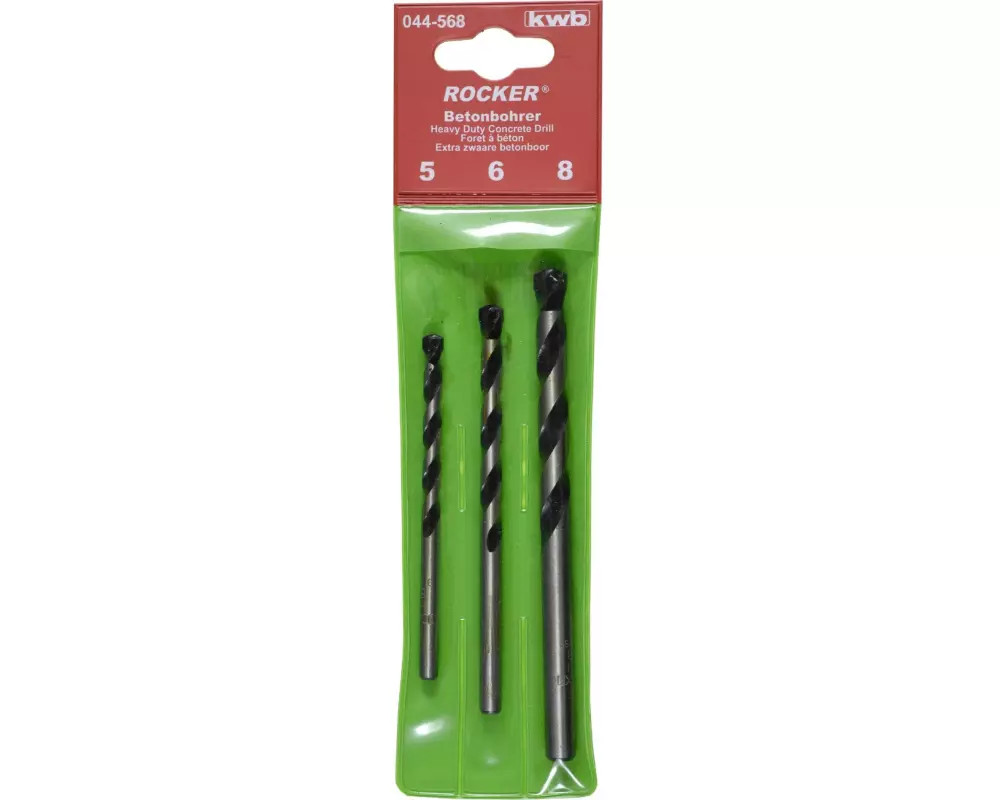 kwb Stein- und Betonbohrer-Set 5-8 mm 3-teilig