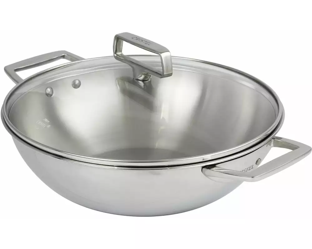 Cristel Wok Castel Pro mit Deckel, 28 cm