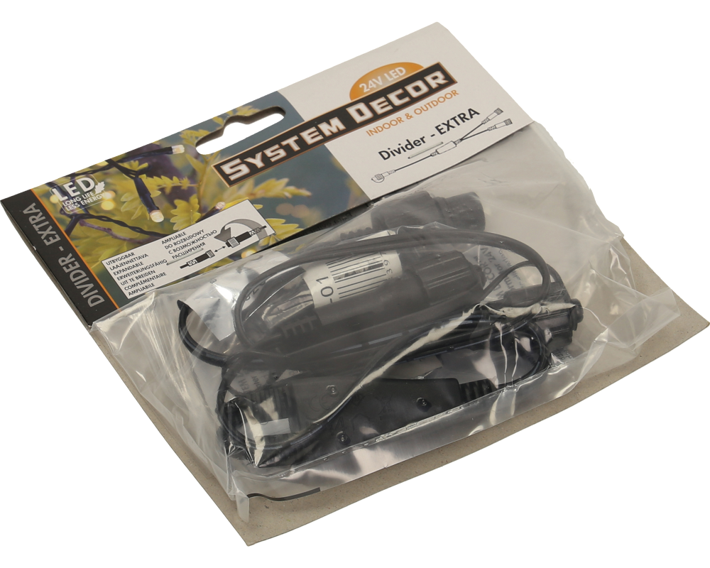 STAR TRADING System Decor Splitter 0.5m 12.495-98 Extra, schwarz