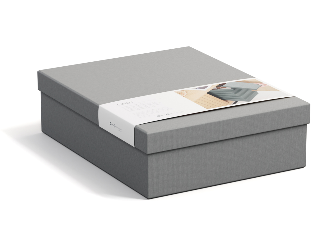 BIGSO BOX OF SWEDEN Aufbewahrungsbox Cindy 325554133 grau 5er-Set