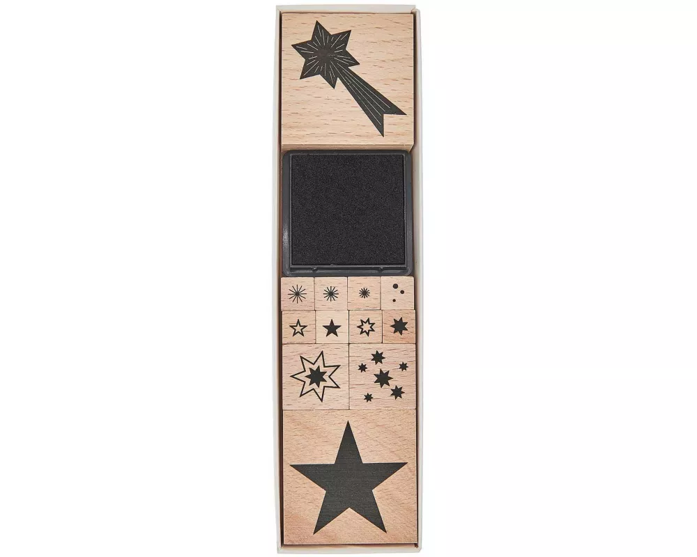 Stempelset Sterne FSC 100% 12 Stk