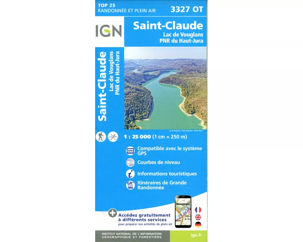 3327OT St-Claude.Lac de Vouglans.PNR du Haut Jura