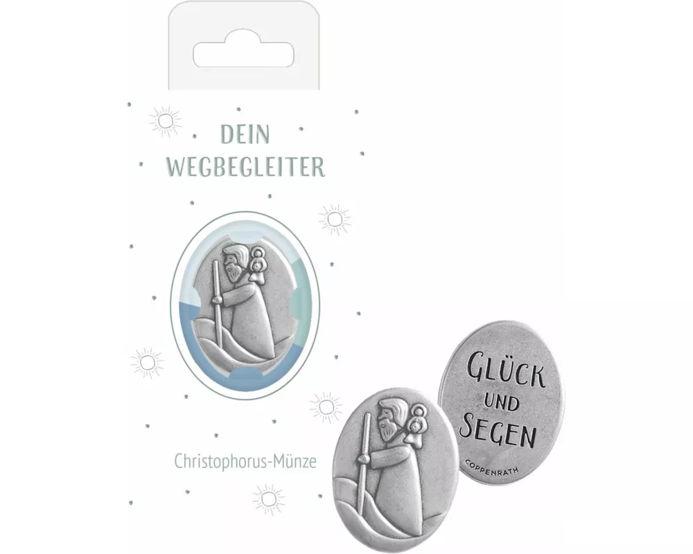 Christophorus-Münze - Glück und Segen