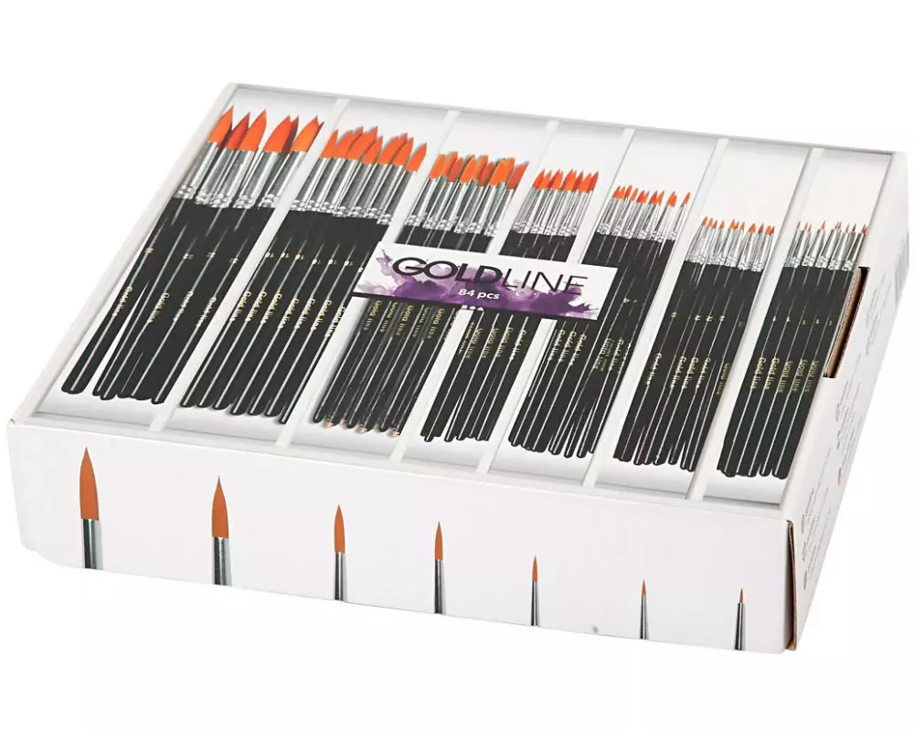 Creativ Company Nylonhaarpinsel 84 Stück