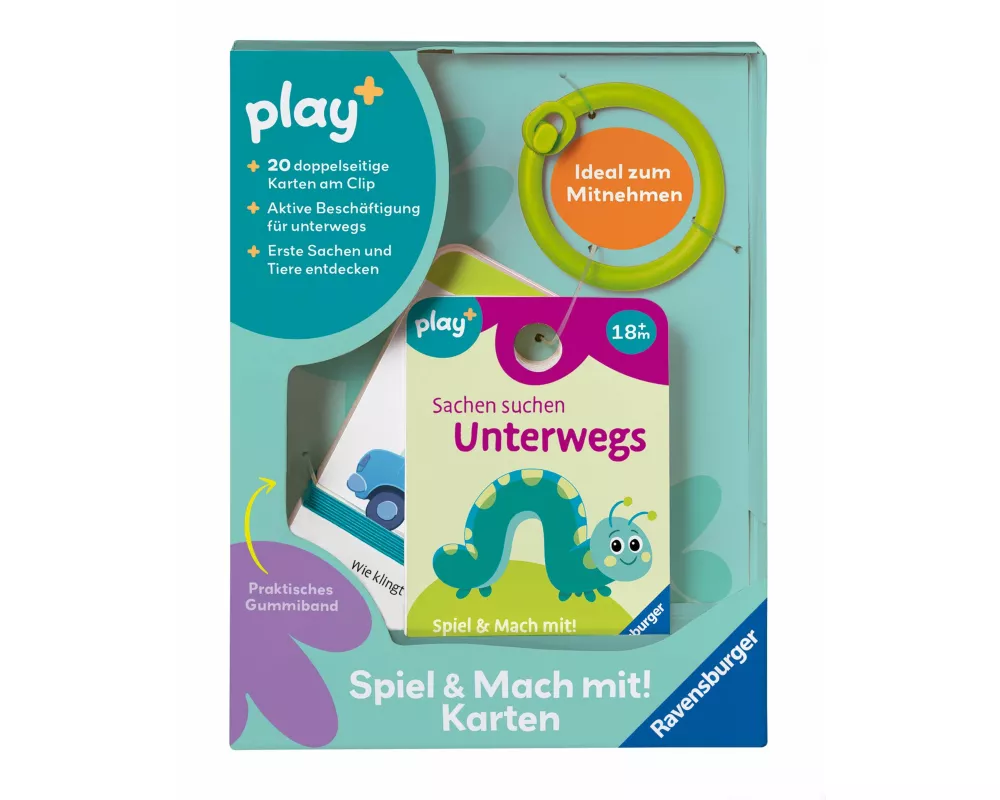 Play+ Spiel & Mach mit! Karten: Sachen suchen: Unterwegs - ab 1,5 Jahre