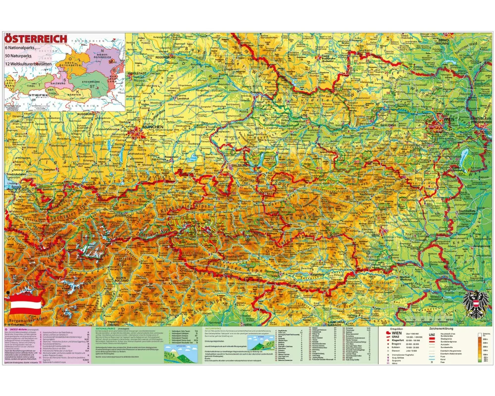 Österreich National- u. Naturparks mit UNESCO Welterbestätten