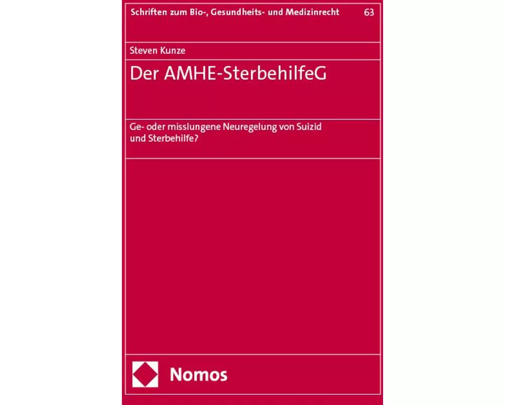 Der AMHE-SterbehilfeG