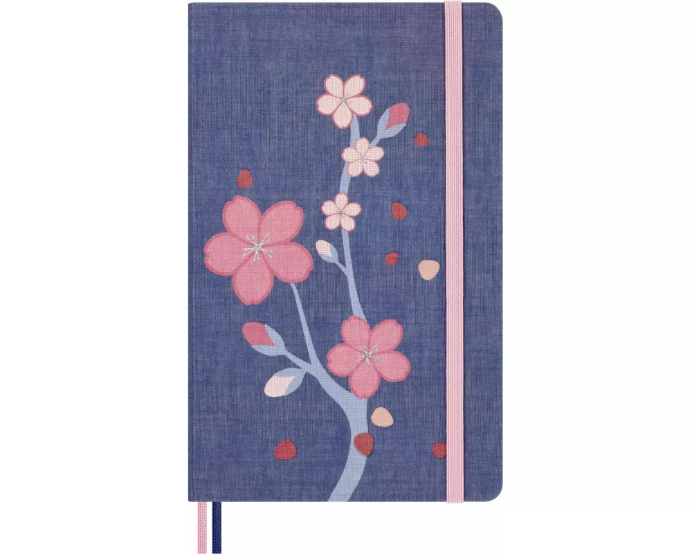 Moleskine Sakura Notizbuch limitierte Ausgabe, L/A5, fester Einband, blanko, ohne Box