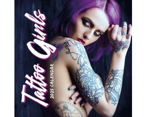 Tattoo Girls 2025 Square Wall Calendar