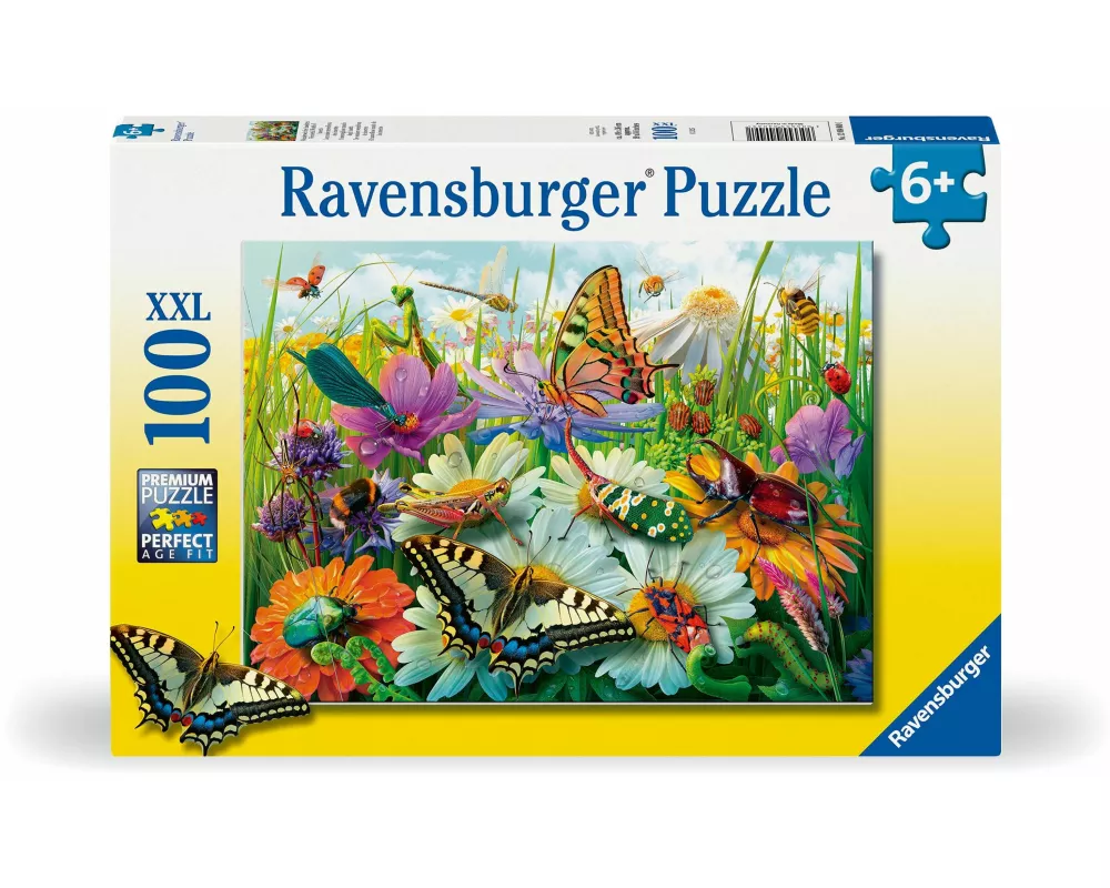 Kinderpuzzle 100 XXL Teile - Wunderwelt der Insekten