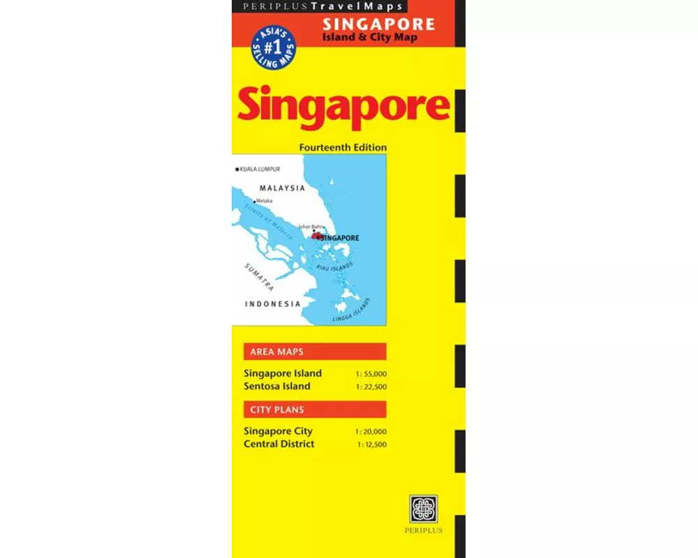 Singapore Travel Map Fourteenth Edition
