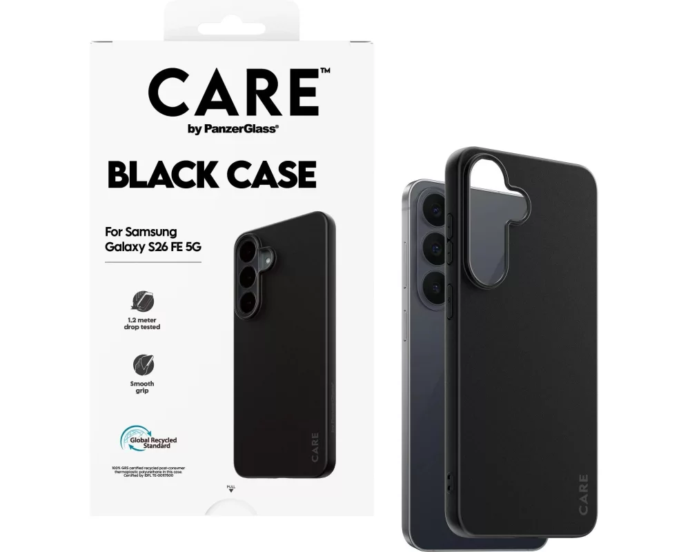 CARE von Panzer TPU-Hülle für Samsung Galaxy S26 FE (Schwarz)