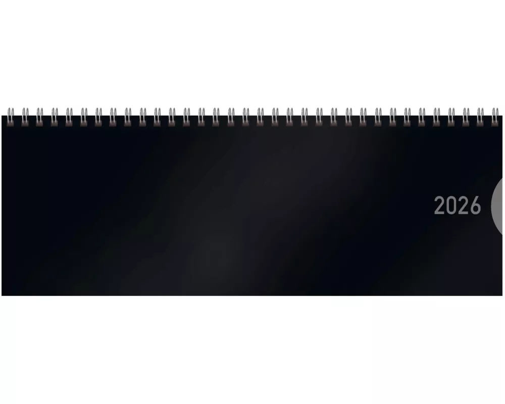 Tischquerkalender Classic Colourlux schwarz 2026