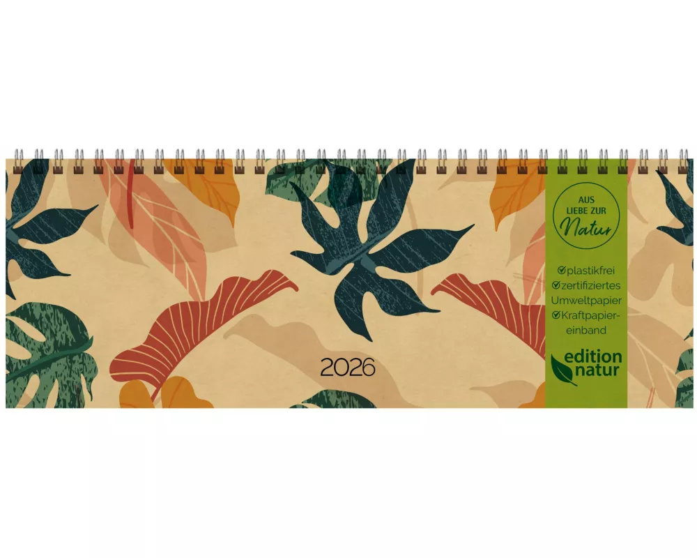 Tischkalender Edition Natur Dschungel 2026 quer
