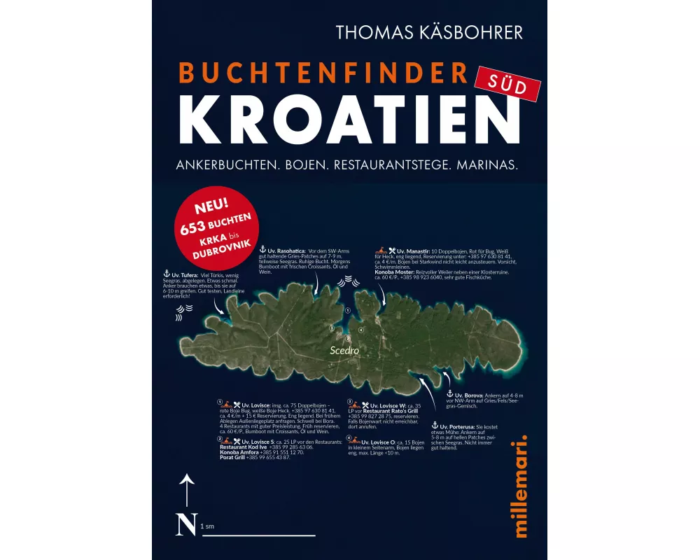 Buchtenfinder Kroatien Süd - Ausgabe 2025