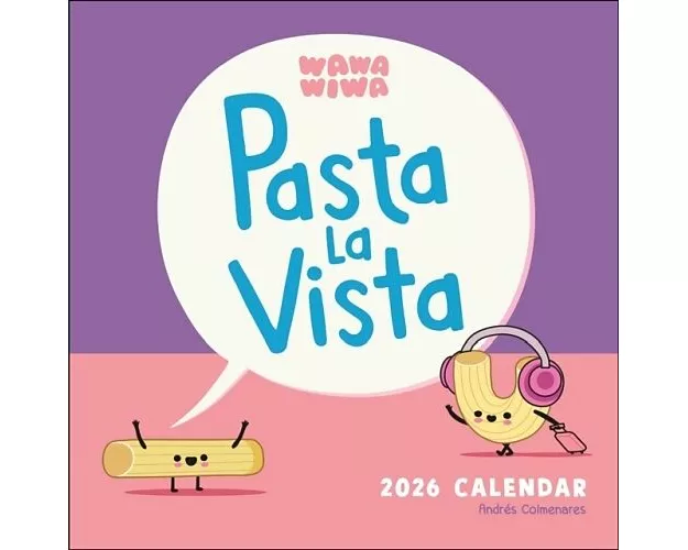Wawawiwa's Pasta La Vista 2026 Wall Calendar