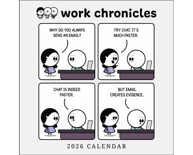 Work Chronicles 2026 Wall Calendar