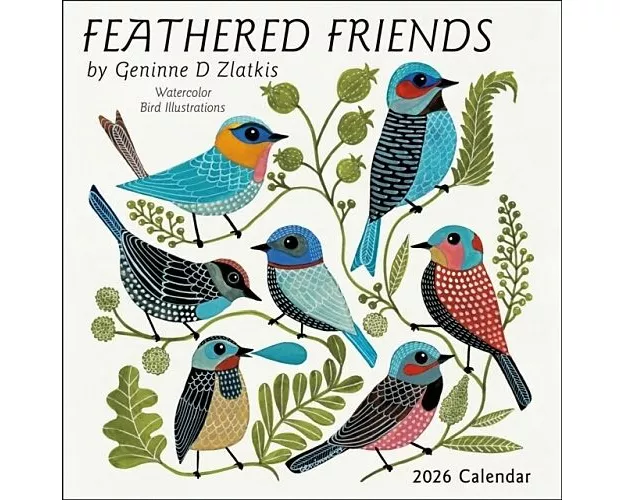 Feathered Friends 2026 Wall Calendar