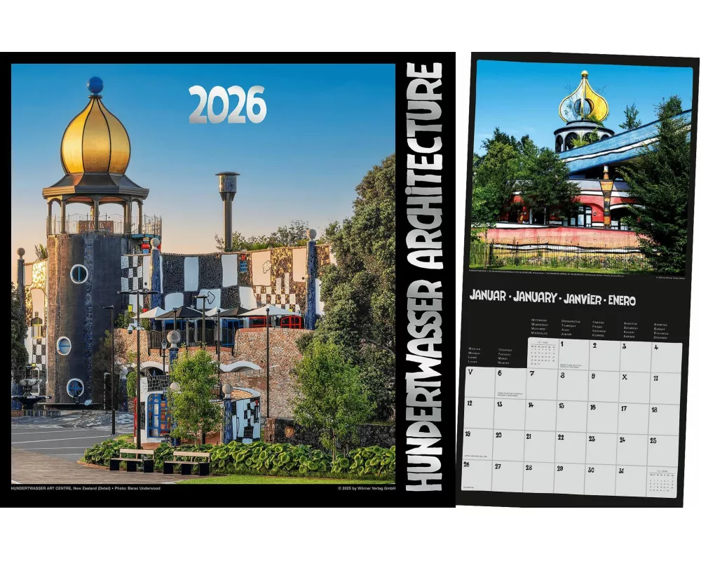 Hundertwasser Broschürenkalender Architektur 2026