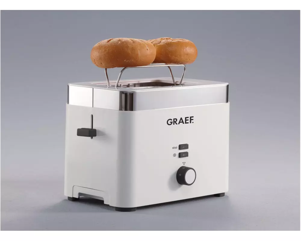 Graef Toaster TO 61 2-Schlitz Kunststoff weiss 1000 W