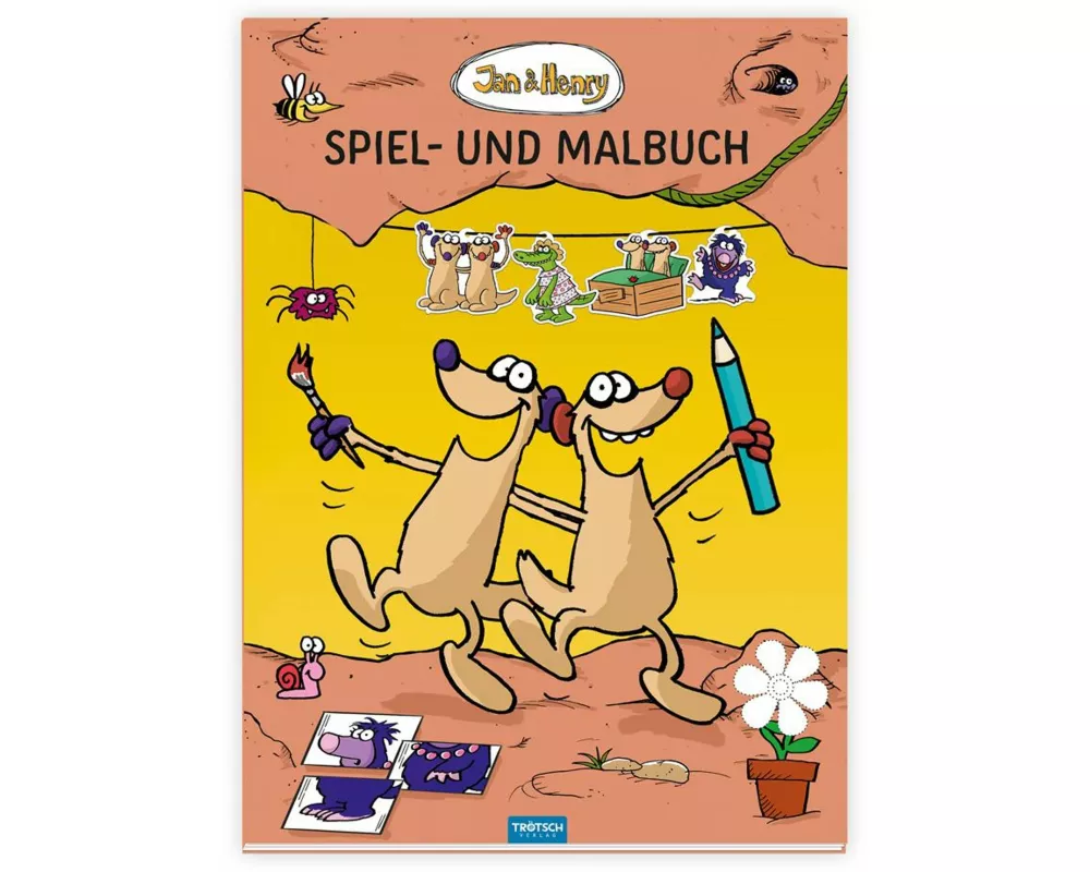 Trötsch Jan und Henry Spiel- und Malbuch