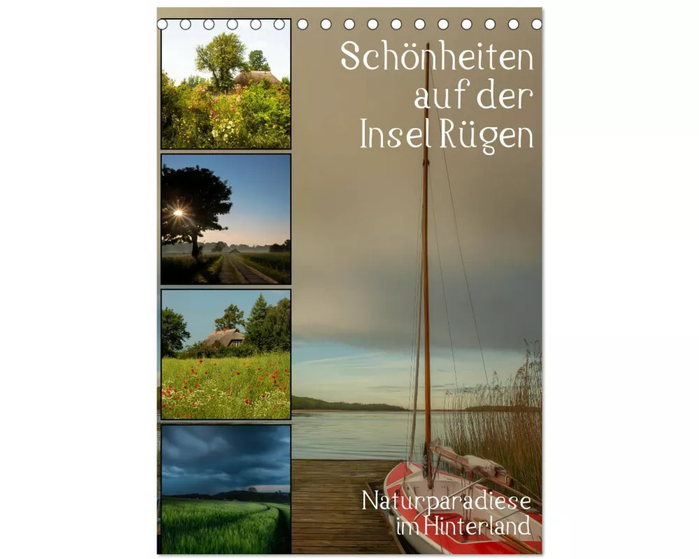 Schönheiten auf der Insel Rügen (Tischkalender 2025 DIN A5 hoch), CALVENDO Monatskalender