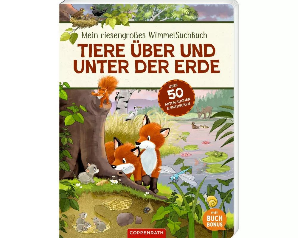 Mein riesengroßes WimmelSuchBuch: Tiere über und unter der Erde