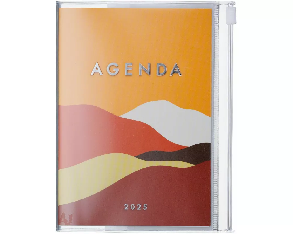 MARK'S 2024/2025 Taschenkalender A6 vertikal, Mountain // Orange
